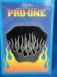 PRO ONE FLAMES HARLEY COIL COVER SOFTAIL DYNA TOURING FATBOY ELECTRA GLIDE FLHR - Picture 1 of 2