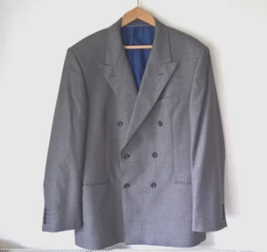 Marks & Spencer Sartorial Wool Silk Men's Blazer Size 42 Long Dark Grey Jacket - Picture 1 of 8