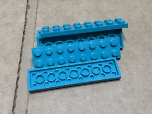 LEGO Parts - Dark Turquoise Plate 2 x 8 - No 3034 - QTY 5 - Picture 1 of 1