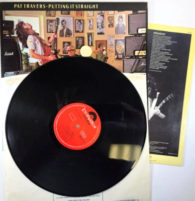 Pat Travers Putting It Straight LP Album vinyl record 1977 Classic rock Polydor - Image 1 of 4