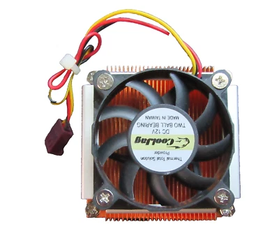 Coper Heatsink with Fan for Jetway NF9G-QM77 Socket G2 Mini-ITX Motherboard - Image 1 of 3