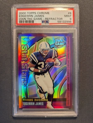 2000 Topps Chrome Own the Game Refractors #6 Edgerring James PSA 9 - Image 1 of 2