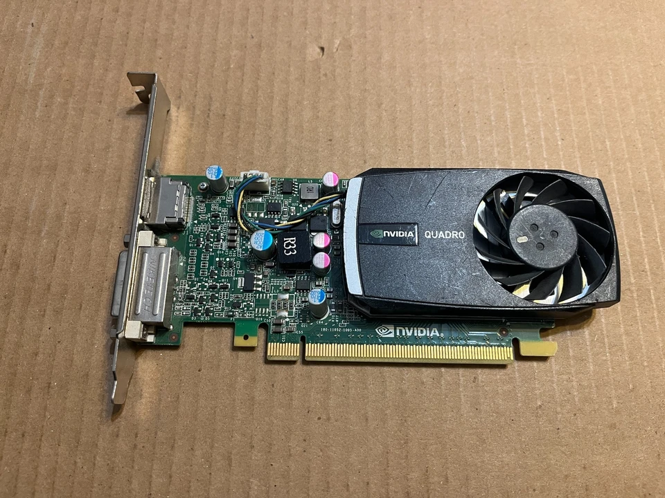 DELL NVIDIA QUADRO 400 512MB GDDR3 FULL HEIGHT VIDEO GRAPHIC CARD HWGX0 ZZ5-3(7) - Image 1 of 4