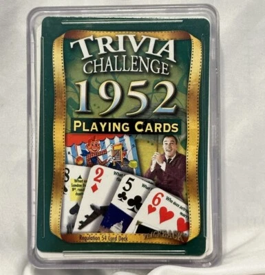 Flickback 1952 Trivia Deck Standard Playing Cards History 72 73 74 75 Birthday - Image 1 of 4
