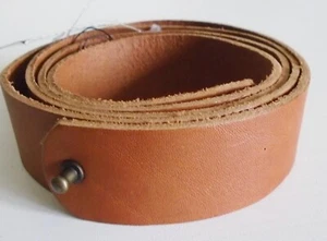 Next Leather Belt tan brown plain style stud closing Size S Small New Tags BNWT - Picture 1 of 6