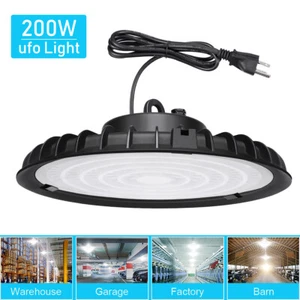200W UFO Led High Bay Light 200 Watts Industrial Commercial Warehouse Gym Light - Picture 1 of 17