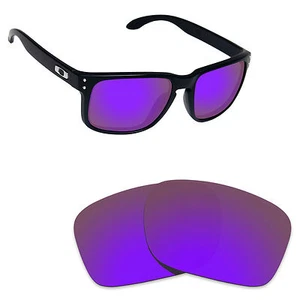 Hawkry Polarized Replacement Lenses for-Oakley Holbrook Sunglass Purple Mirror - Picture 1 of 3