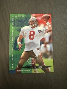 1995 Fleer Shell FACT #108 STEVE YOUNG San Francisco 49ers Card HOF RARE - Picture 1 of 2