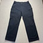 5.11 Tactical Pants Mens 33x30 Navy Blue Cargo Ripstop Straight Canvas (Tag Larg