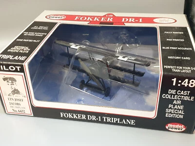 Model Power 6432 Lieutenant Jacobs Fokker Dr-1 Triplane Metal Fertigmodell 1:48 - Bild 1 von 4