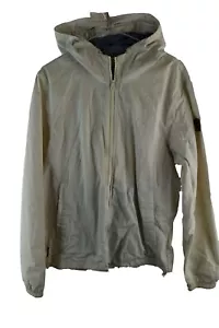 ELEMENT Beige Windbreaker Jacket size M Mens Full Zip Casual Outdoors Outerwear - Picture 1 of 7