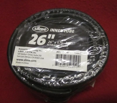 Slime Inner Tube 26" x 1.75-2.125" - Schrader Valve - Image 1 of 4