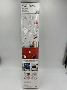 Peel & Stick Wallies Removable Wall Decor Mural. Good Vibes Hand Signs, 14pc! - Picture 1 of 7