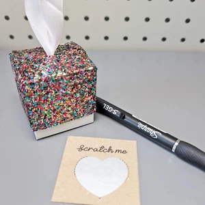 Caja de boda Scratch Off Surprise Glitter Will You Be My Bridesmaid Dama de honor - Imagen 1 de 7