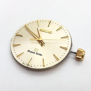 [w2172] GRAND SEIKO 9F61A 9F61-0A20 GS Movimiento Corona Dial Manecillas Funcionando EX - Imagen 1 de 11