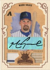 2004 Diamond Kings DK Combos Framed Bronze Baseball Card #63 Mark Grace