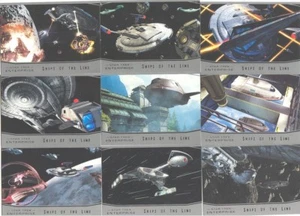 Star Trek Enterprise Archives Series 1 2018 ¡Juego de 9 cartas Ships Of The Line Chase! - Imagen 1 de 1