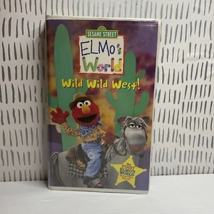 Elmos World - Wild Wild West (VHS, 2001) Clamshell  - Picture 1 of 3