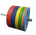  Bumper Plates is Made for 2 Inch Olympic Bars, MULTI COLOR 15-Lb Pair