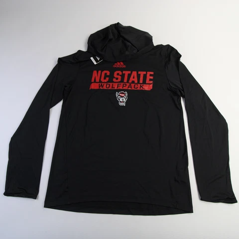 NC State Wolfpack adidas Aeroready Long Sleeve Shirt Men's Black New Cover