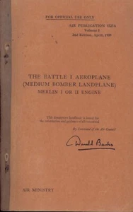 Fairey Battle Technical Service Maintenance Manual 1939 AP RARE PDF ARCHIVE RAF - Picture 1 of 17