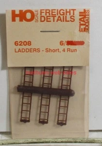 Detail Associates~HO~Freight Car~6208~Ladders - Short, 4-Rung~(Modern Cars) - Picture 1 of 1