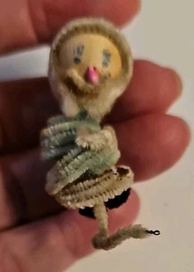Vintage Pipecleaner Elf Figure, Spun Cotton Head, Made In Japan - Picture 1 of 7