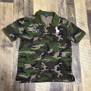 Polo Ralph Lauren Eastern League Camo Short Sleeve Big Pony Shirt Youth L - Picture 1 of 7