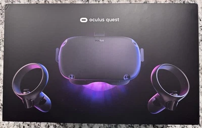 Oculus Quest 1 VR Gaming Headset 64GB, Black, 2 Controllers - Image 1 of 4