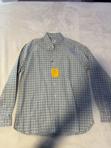 Neu mit Etikett Duck Head blau/grün kariertes langärmliges Herrenhemd Größe Medium - Bild 1 von 10