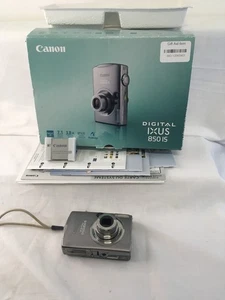 Canon IXUS 850 IS 7.1mp Digital Compact Camera, Batteries, Charger Working (H12) - Picture 1 of 12