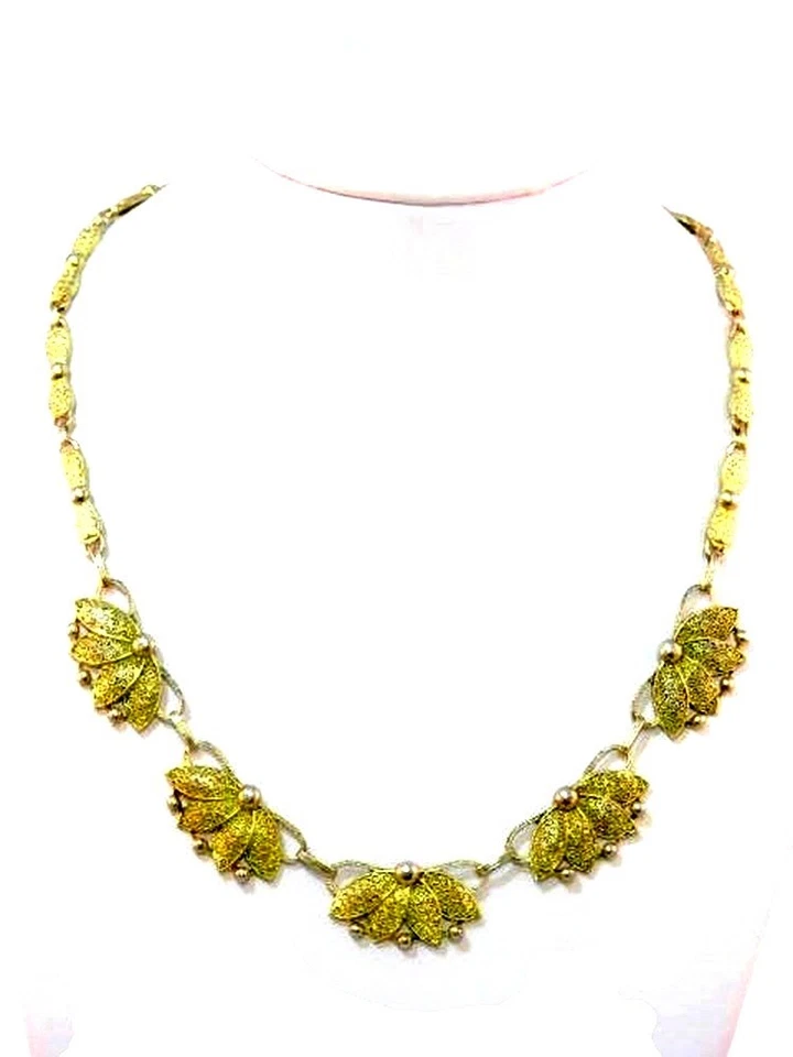 Vintage Theodor Fahrner Sterling Silber 925 vergoldet Kette Collier mit Perlen - Bild 1 von 4