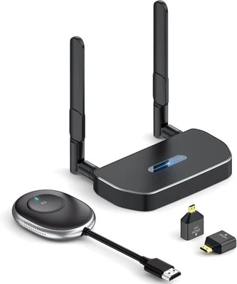 Q5-TX/R1-RX Wireless 4K HD Transmitter and Receiver Kit for Video Streaming - Image 1 of 4
