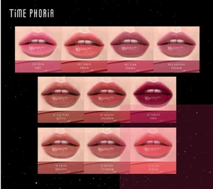 Time Phoria Lip Tint Rich Pigment Lightweight Long Lasting Bold Glossy Finish - Picture 1 of 25