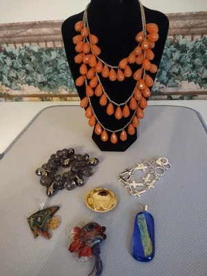 Некоторые интересные предметы подержанных ювелирных изделий, 25+ штук - Изображение 1 из 4