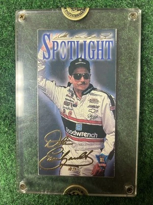 1994 Press Pass Optima XL Red Hot Foil Dale Earnhardt #1101/1500 Gold Signature - Image 1 of 4
