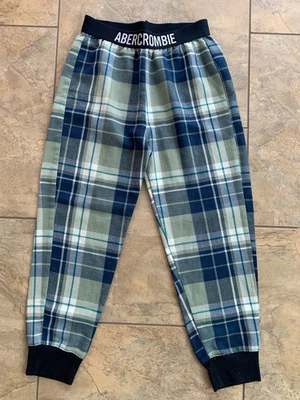 Abercrombie Niños Pijama Dormir Pantalones de Salón Talla 7/8 Azul Blanco A Cuadros Unisex Foto 1 de 4