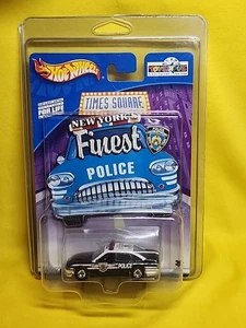 2002 Mattel Hot Wheels Black New York's Finest Police NIP W Protector 🔥A8 - Picture 1 of 19