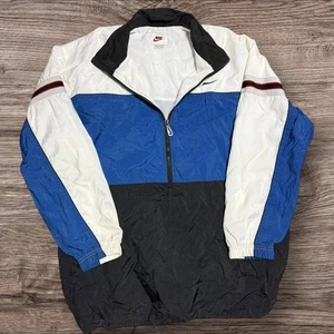 Vintage Men’s Nike Windbreaker Blue And White Size Large 90s - Picture 1 of 5