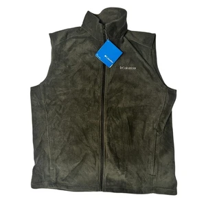COLUMBIA Fleece Vest - X-Large Tall - Green  - NEW - Picture 1 of 11