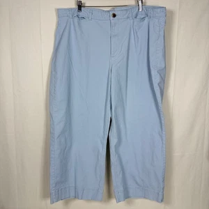 Old Navy High-Waisted Crop Chino Wide-Leg Pants 22 Light Blue Casual Teacher - Picture 1 of 7