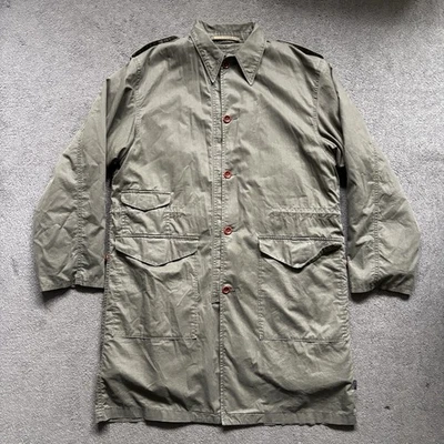 Gabardina de colección Paul Smith Alaska forrada de lana Mac Parka chaqueta (L) verde Foto 1 de 4