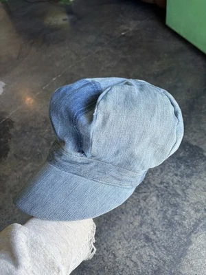 VTG 60’s 70’s Patch Work Conductor Top Hat Denim Sewed True Vintage Elastic Rare - Image 1 of 4