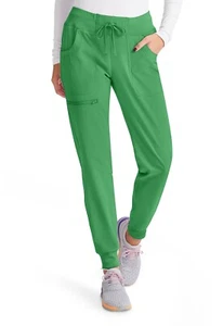 Heart Soul Scrubs Low Rise Jogger Scrub Pant HS030 KEGR Kelly Green Free Ship - Picture 1 of 6