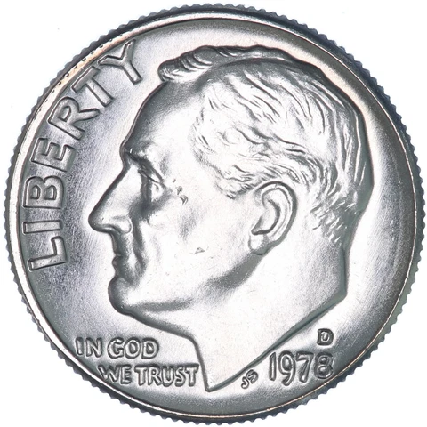 1978 D Roosevelt Dime BU US Coin Cover