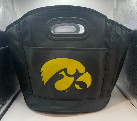 Logo Brand Iowa Hawkeyes 13" Insulated Collapsible Party Bucket Cooler w/ tag Cover