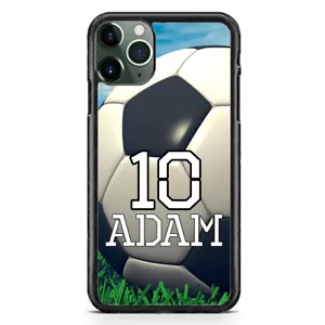 Funda personalizada de fútbol número de nombre personalizado para iPhone 15 Pro Max Plus 14 13 12 - Imagen 1 de 6