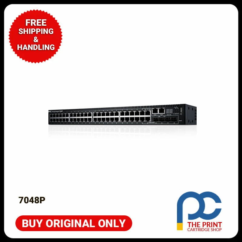 New Dell PowerConnect 7048P  PoE Layer 3 Mananged Gigabit Switch 48 Ports - Image 1 of 1