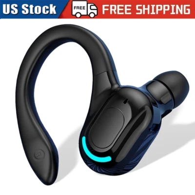 New Bluetooth 5.1 Headset Wireless Earbuds Earphones Stereo Headphones Ear Hook - Image 1 of 4
