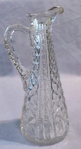 EAPG? Crystal Glass Paneled Lattice Cruet without Stopper in Excellent Used Cond - Picture 1 of 2
